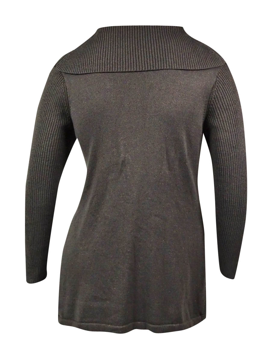 alfani ribbed tunic sweater